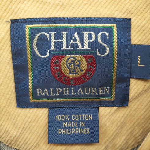 チャップスラルフローレン CHAPS RALPH LAUREN 80s 襟コーズ ペイズリー柄 プリント ラガーシャツ メンズ import:L